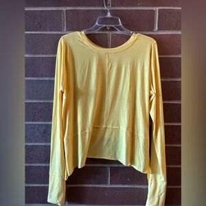 FP Movement by Free People Bright Yellow Tempo Long Sleeve Tee